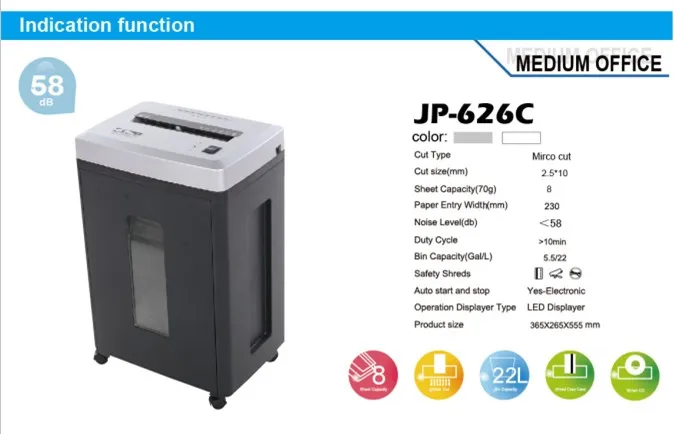 Jinpex Jp 626c Office Use Electronic Paper Shredder Doent Jinpex Jp 626c Office Use Electronic Paper Shredder