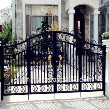 Aluminum Picket Welding Gate For Industrial/house,Automatic Main Gate ...