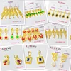212-E xuping 24k gold color earring drop Earring women jewelry