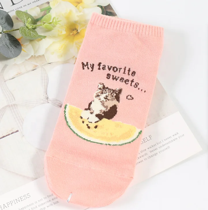 

Spring High Quality Pretty Cartoon Cotton Cute School Teen Girl Tube Socks, As pic