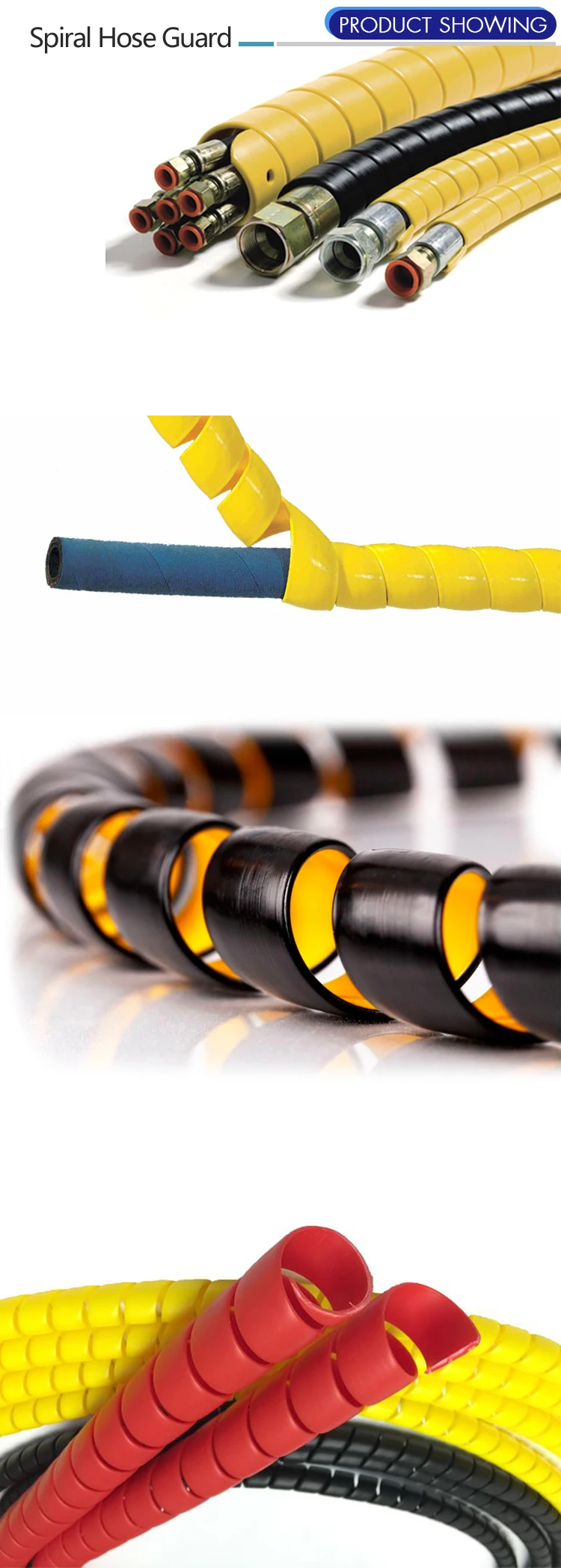 Plastic Hydraulic Hose Sleeve/ Spiral Protective Cover / Spiral Wrap