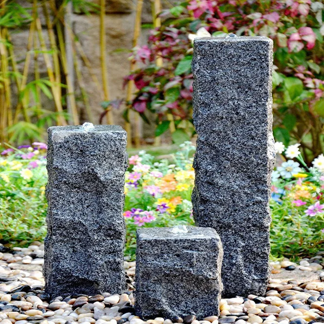 

Outdoor Artificial Decorative Garden Waterfall Granite Fountain Wall Waterfall