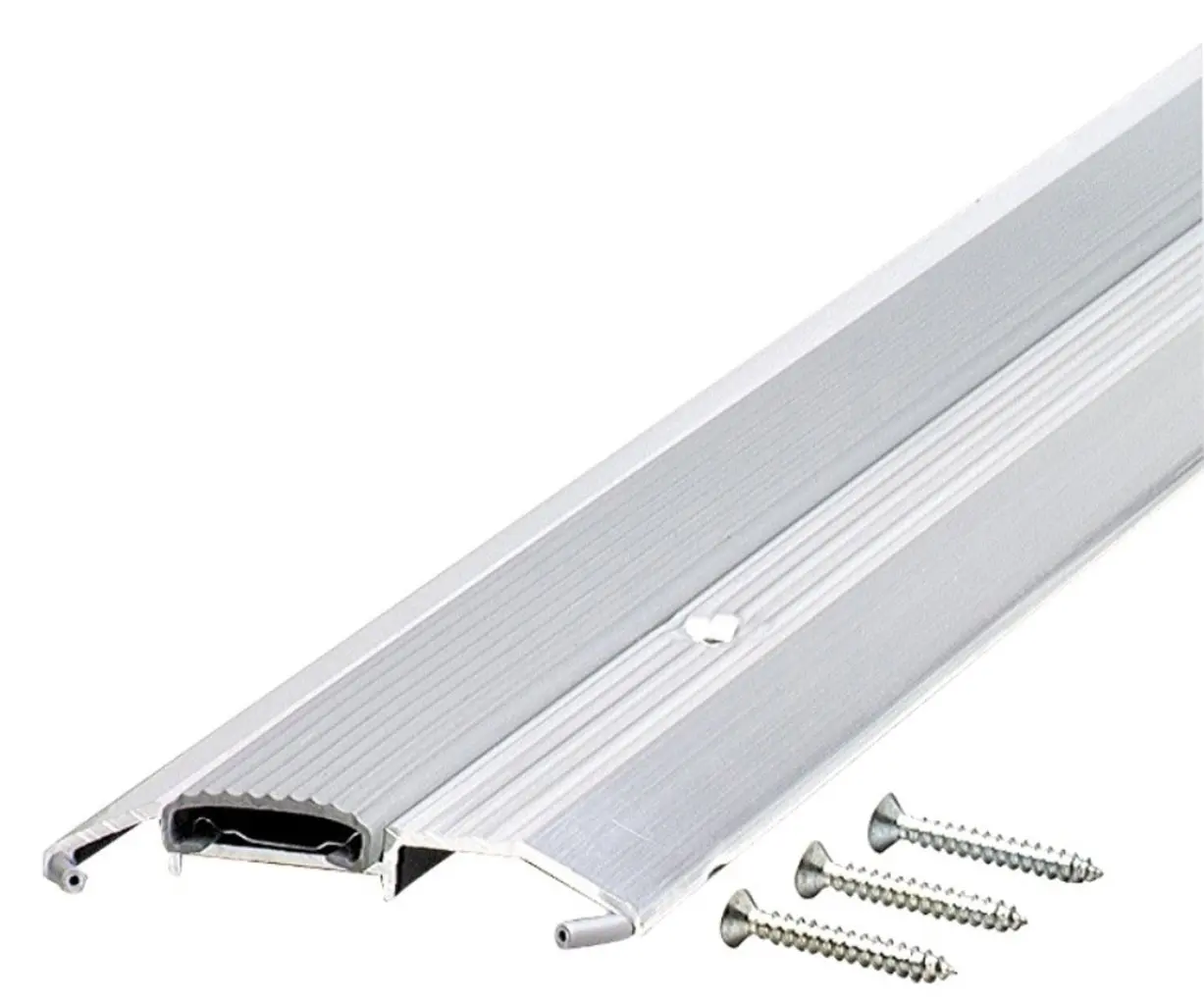 M-D Building Products 8102 3-3/4-by-3/4-by-36-Inch Deluxe Low Threshold with Vinyl Seal, Aluminum