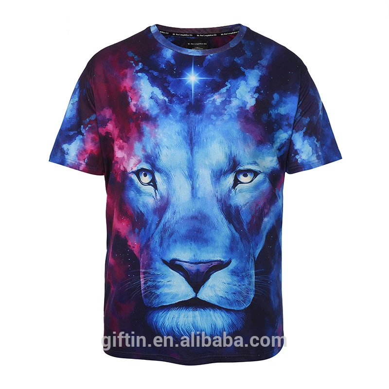 Oem Design 3d Full Sublimation Printing T Shirt Wolf 3d T Shirt Lion 3d Printing T Shirt View Wolf 3d T Shirt Custom Brand Product Details From Jiangxi Gift In Industrial Trade Co Ltd On