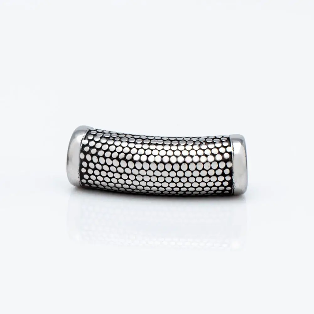 

Wholesale Custom Leather Bracelet Stainless Steel Magnetic Clasp, Silver