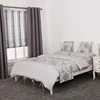 Brand design dyed grey gauze cheap bedding textile duvet set mexico