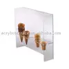 Clear Acrylic Cone Stand w/ Shield