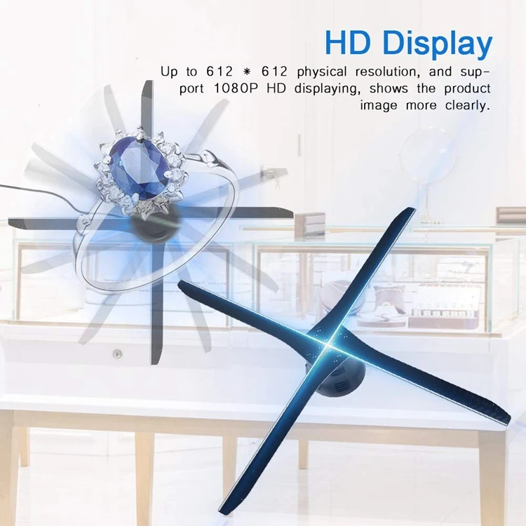 Synchronous Fan Wall Display Device 3d Holographic Project 3d Hologram ...