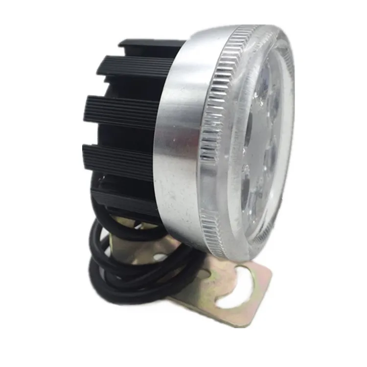 Faro de motocicleta de 6 LED con luz LED de 12 V de anillo múltiple para motocicleta y motocicleta Faro de motocicleta de 18 w LED