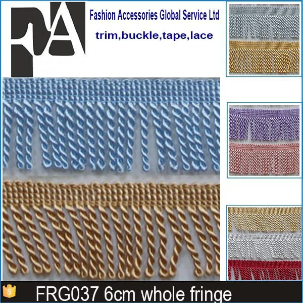 
Wholesale 100% Polyester Fringe Trimming For Curtain 