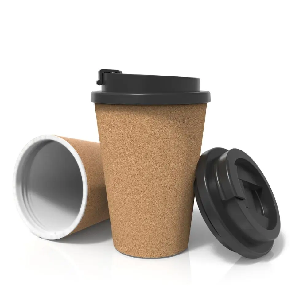 

Cheap sale hand tumbler cups double layer PP eco-friendly reusable cork travel mug customized wood bamboo coffee cups, Customers' requirement.