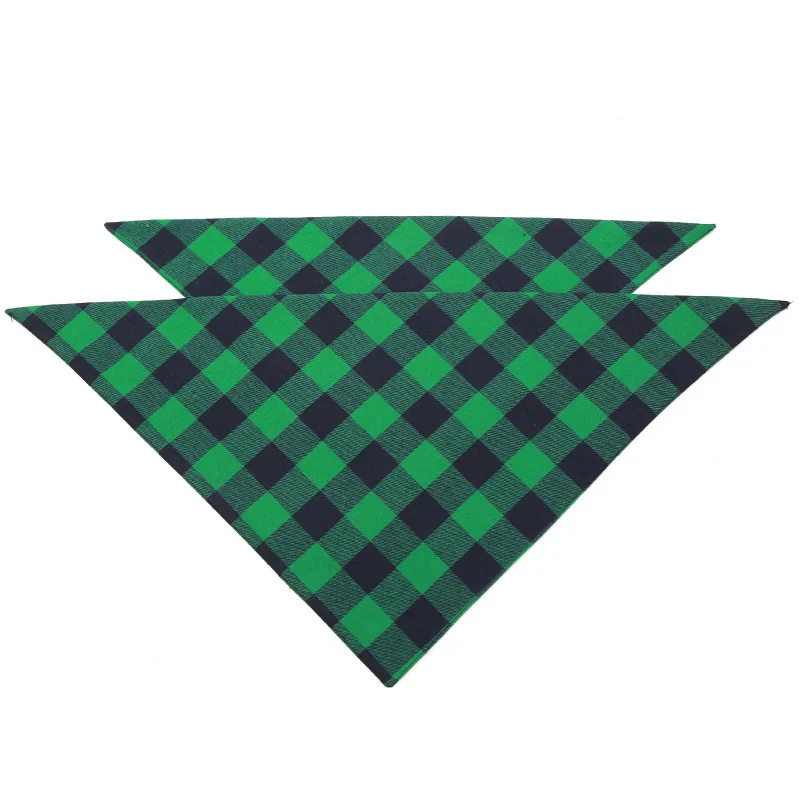 Custom Pet Accessories Classic Color Plaid Cotton Triangle Bandanas For Dogs Buy Triangle