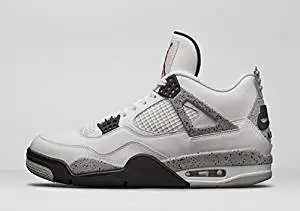 Air Jordan 4 Retro OG 89 White/Fire Red-Black-Tech-Grey (white cement) size 13