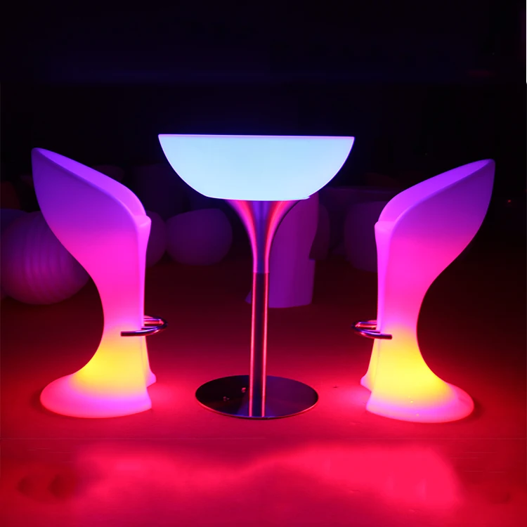 Oem Plastic Led Color Changing Light Table Night Club Lighting