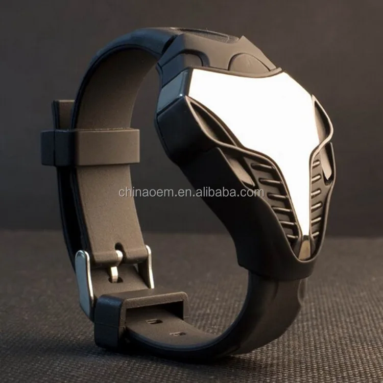 

Factory Direct Fashion custom Fashion LED Snakehead Shape Originality Personality wrist watches man wrist watches