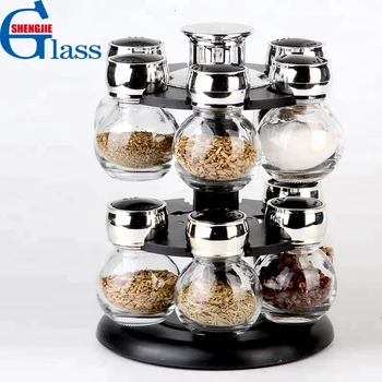 decorative spice jars glass