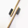 Black Bristle Home Kids Environmentals Adult Toothbrushes Private Mark Bamboo Toothbrush Set With Charcoal Bristles