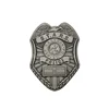 custom antique silver metal embossed pin badge emblem high quality round metal car badges logo decorative plaque emblem
