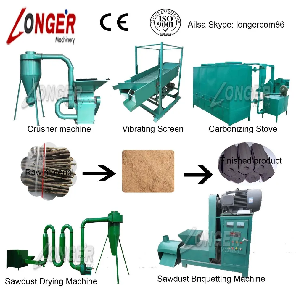 Rice Straw Charcoal Briquette Making Machine - Buy Rice Straw Charcoal ...