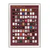Wholesale Price Dark Red 100 Must See Movies Bucket List Scratch Off Poster