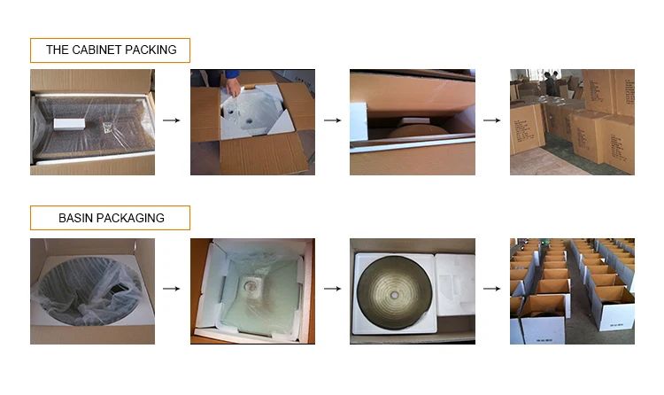 bathroom cabinet and basin , seperate packing