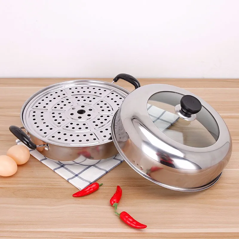 28cm Steam Cooking Pot Food Steamers Steam Cooker Steamer Stainless ...