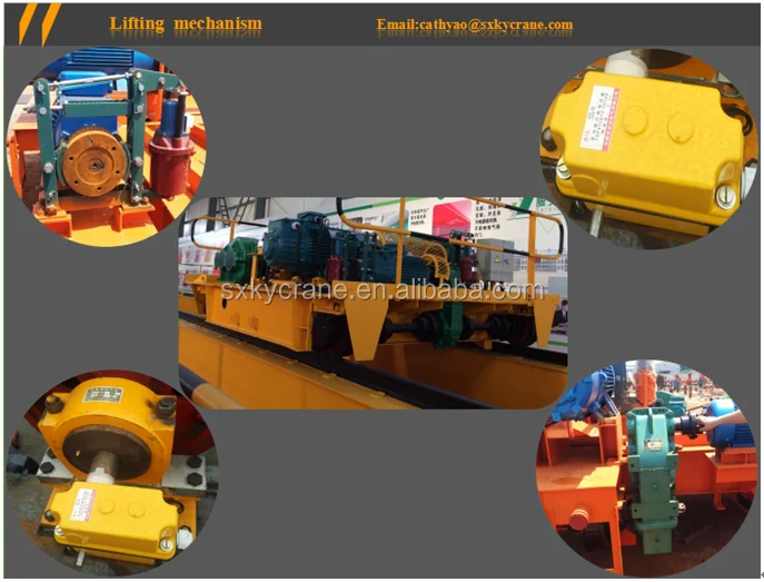 
workshop overhead crane Electric Double Girder Overhead Bridge Crane 30 ton, 35 ton, 50 ton 