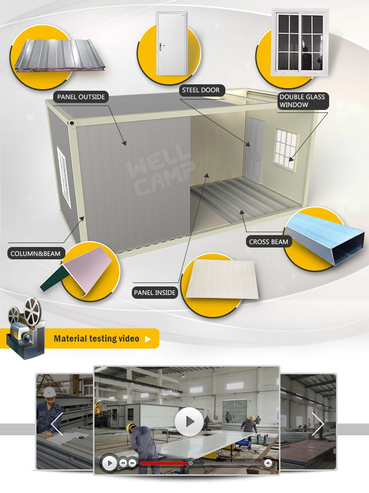 Low Cost Modern Container Construction 2 Bedroom Modular