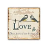 Table Metal Sign Holders Mosaic Wall Plaques, Antique French Metal Signs