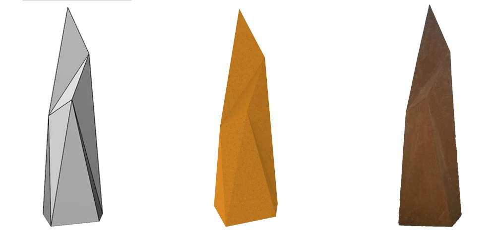 Large Garden Ornament Corten Steel Hollow Metal Sphere