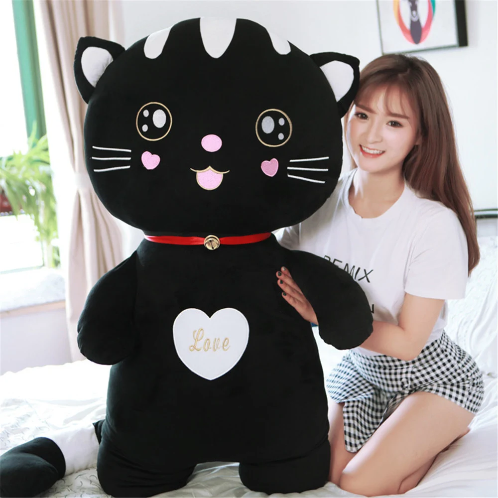 Fancytrader Cute Stuffed Soft Plush Cat Toys Big Anime Children Gifts Cats Doll Pillow 01