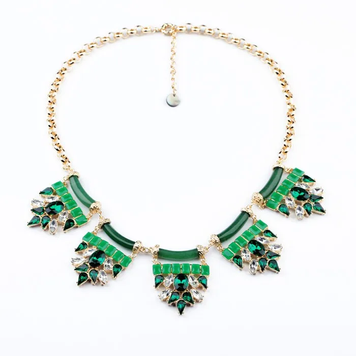 

xl00500 New Design Jewelry Gemstone Necklace Fashion Statement Necklace Wholesale In Stock