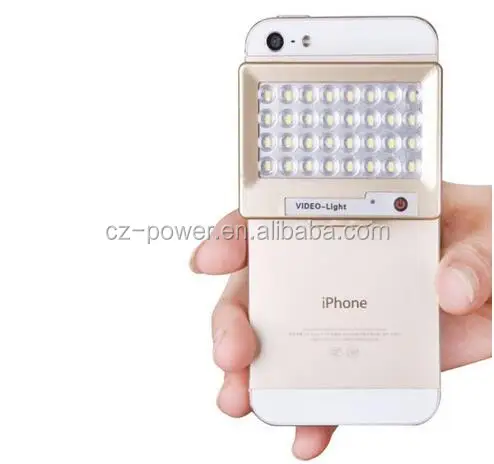 S60 Mini 32 LED Powerful 5600K Photo Video Light for Camera / iPhone 5 / Samsung / Other Mobile Phones(Gold) S60 Mini 32 LED Powerful 5600K Photo Video Light for Camera / iPhone 5 / Samsung / Other Mobile Phones(Gold)