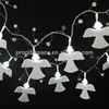 2018 hot handmade felt decorations polyester wholesale glass Christmas angels chain gadgets garland ornaments with led light