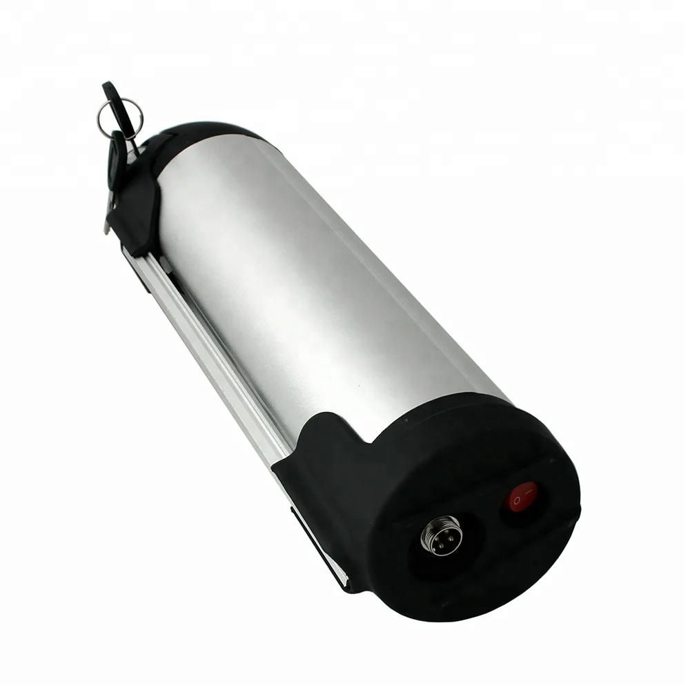 

Lithium li-ion scooters bike bicycle battery water bottle 36v 10ah, Silver + black;or all black customized