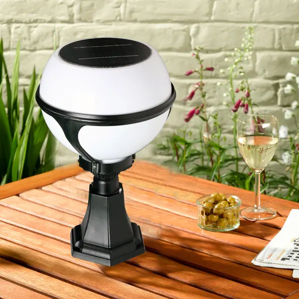 Powerful Solar Globe Garden Lights With Aluminum Base Solar Garden Lamp