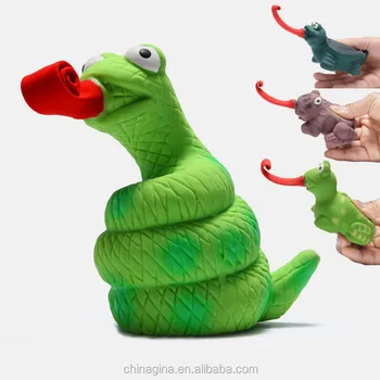 green snake dog toy