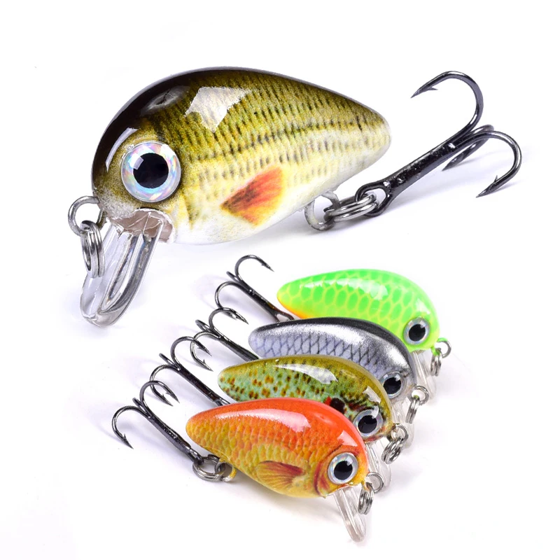

Lureking Stock Supply Fast Shipping 1.5g Mini Crankbait Lure Pack, Catfish Trout Fishing