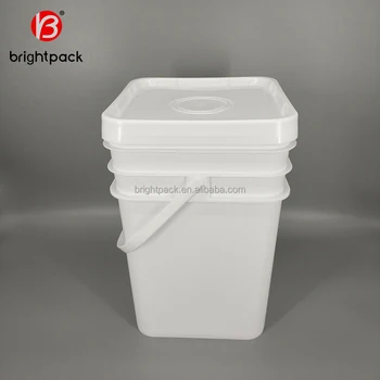 5 gal square plastic buckets