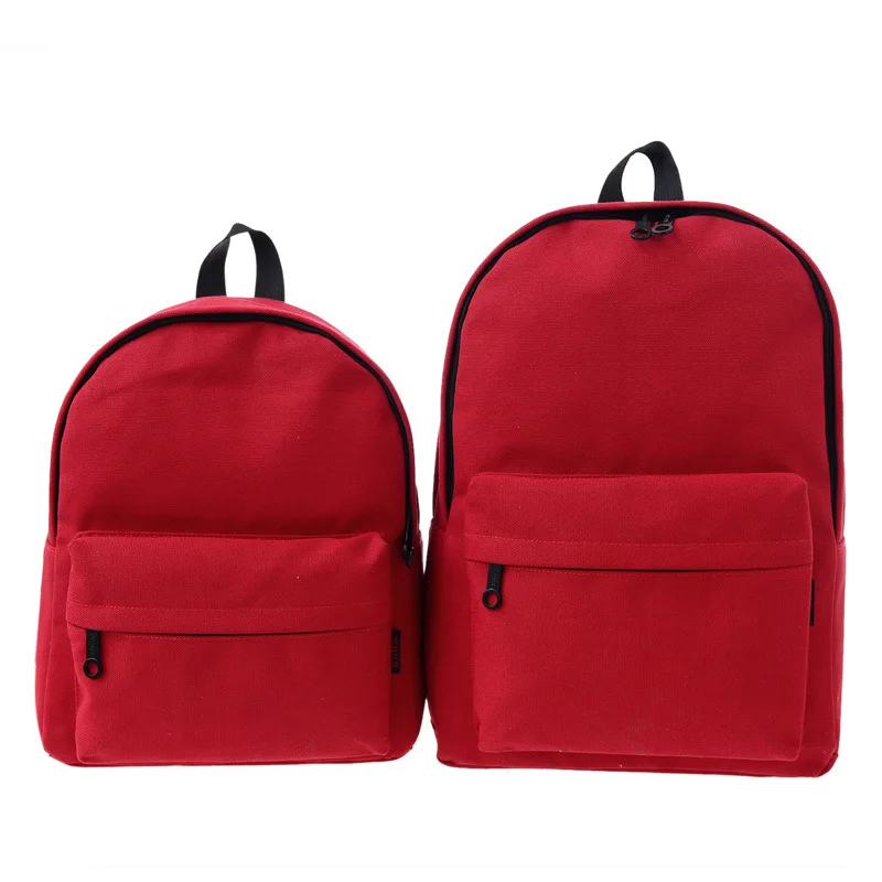 Hot Selling Stylish 2 Size Blank School Backpack Custom Screen Printing
