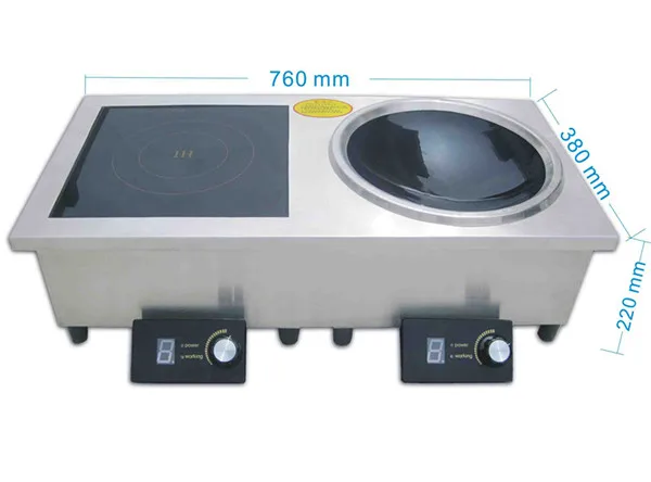 Built in electric induction cooker vees delicooker cooktop with 2 burners