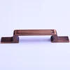 128mm 96mm retro fashion furniture hardware handles red bronze drawer dresser pull antique copper cupboard kitchen cabinet