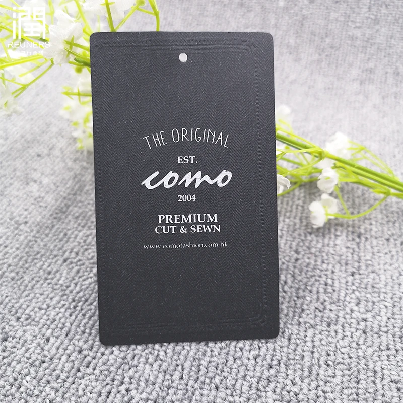 

Custom UV Foil Printing Paper Garment Hang Tag Recycled Swing Tag For Clothing, Custom color