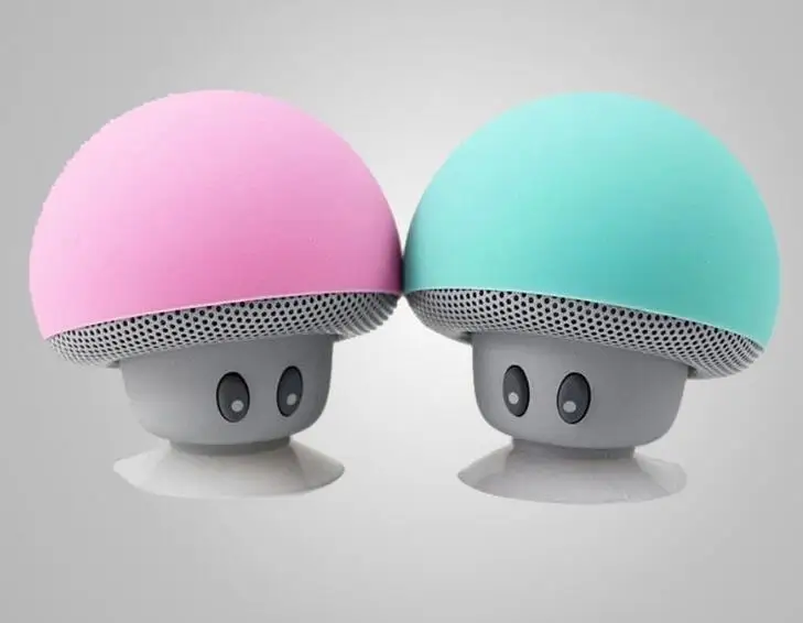 

New Design Mushroom Style Wireless Bluetooth Speaker ,Music Mini Speaker Bluetooth With Suction Cup, Colorful