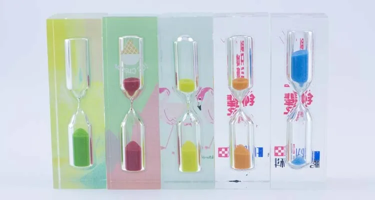 Small Hourglass Sand Timers - 1 Min Acrylic Mini Timers