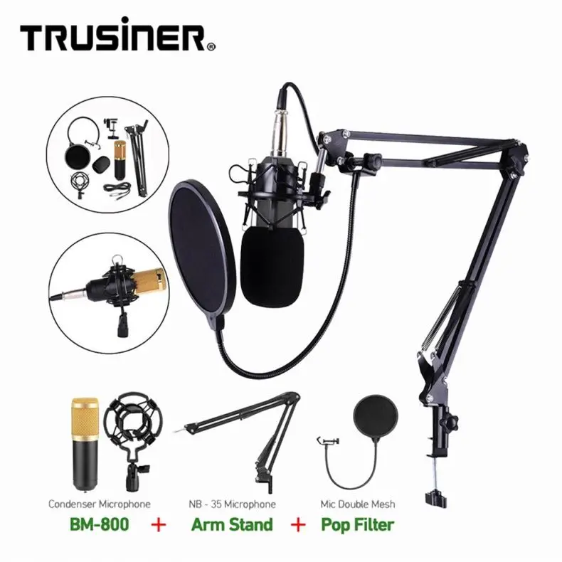 

Professional Direct Custom Logo Karaoke Mobile Phone Microphone, Black/silver/custom