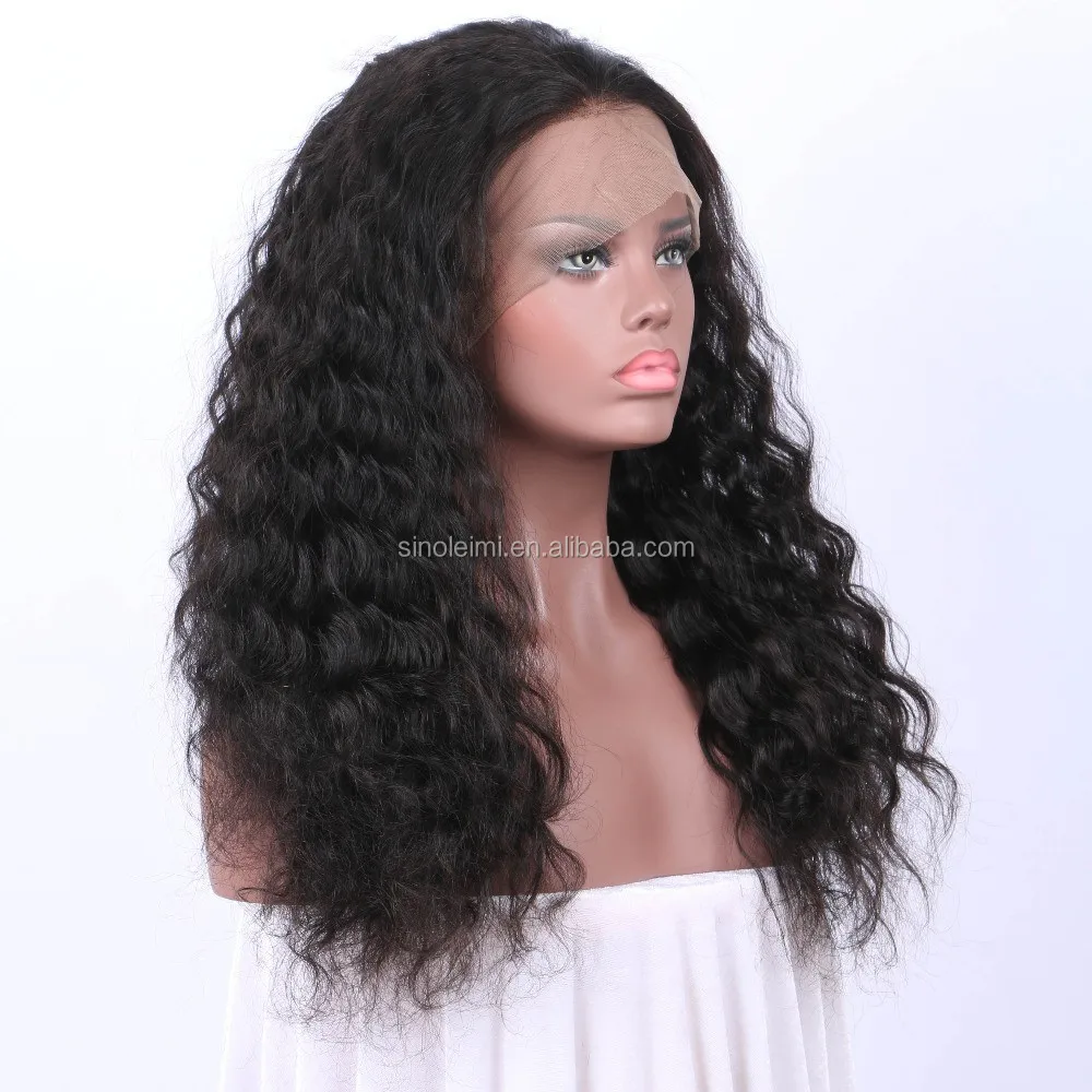 natural color heavy density natural hairline Brazilian hair unprocessed virgin remy hair 5 inch parting lace front wigs