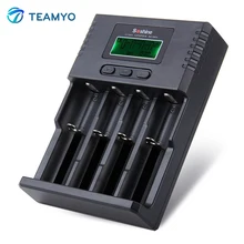 New Arrival Soshine H4 Li-ion NiCd NiMh LCD Digital Intelligent 4-Slot Battery Charger with EU / US Adapter Car Cable 100- 240V