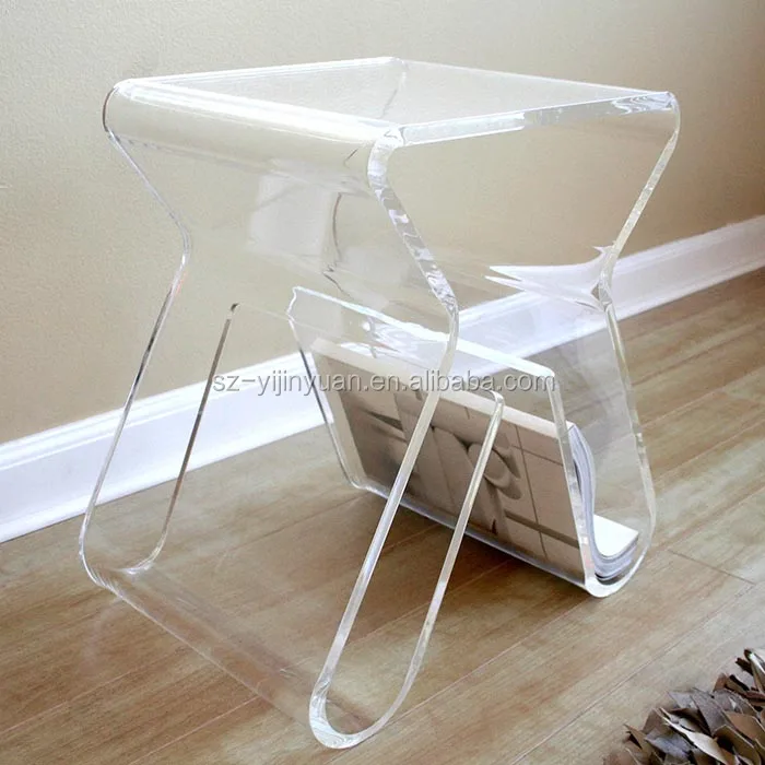 Clear Acrylic Folding TV Snack Tray 