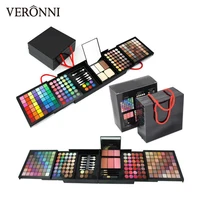 

New High Quality 177 Color Makeup Set Professional All Cosmetics Glitter Eyeshadow Palette With Brush Lipgloss Eyebrow Kit